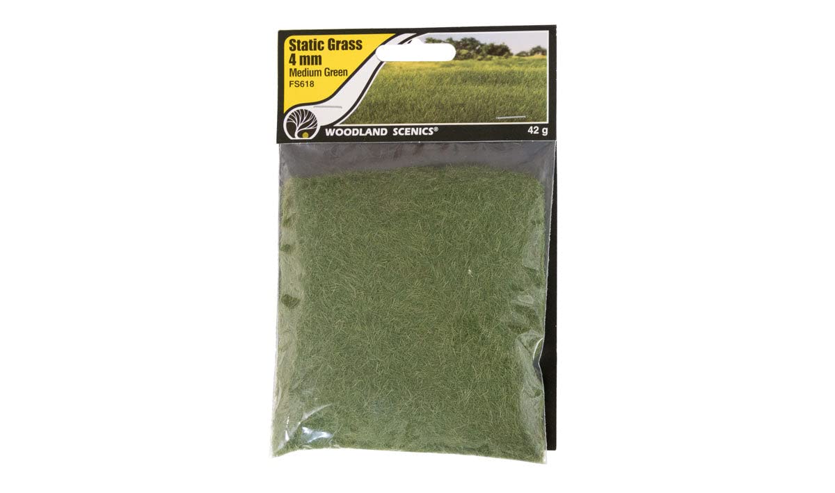 Static Grass 4mm-Medium Green -FS618