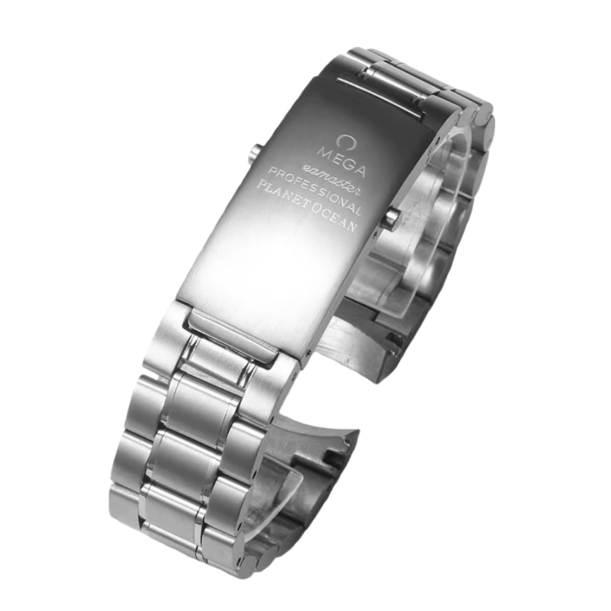 Correa Reloj Acero Inoxidable Sólido 20mm 22mm Extremos Curvos, Brazalete Banda Metal Recambio para Omega Seamaster 300 Collection-C 20mm