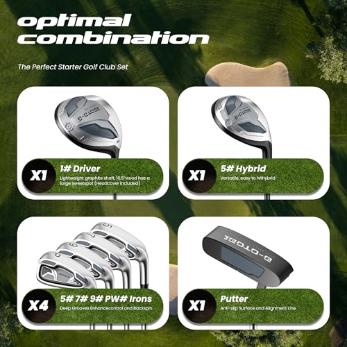 1GoTo-G 8-Piece Golf Club Set
