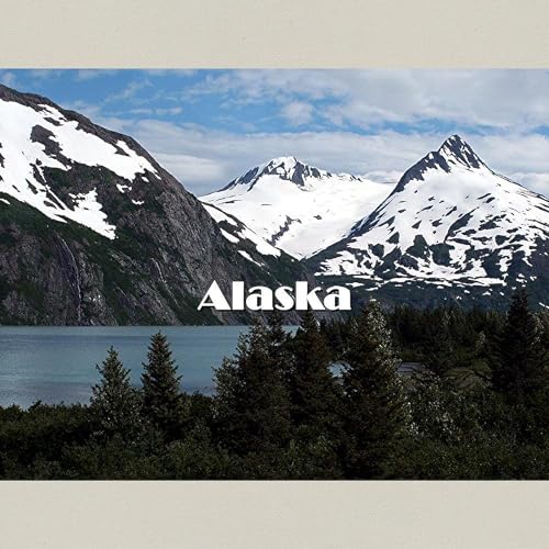 CafePress Alaska: Portage Lake And Mountains Canvas Tote Top Zipper Closure2