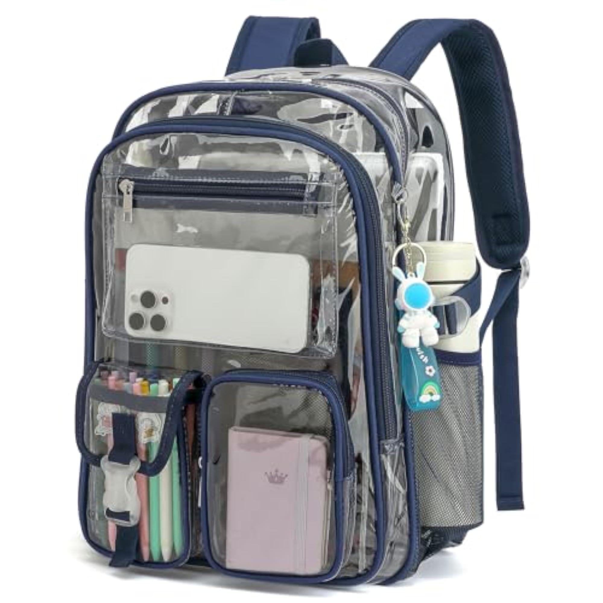 Heavy Duty Clear Transparent Backpack for School and Travel
