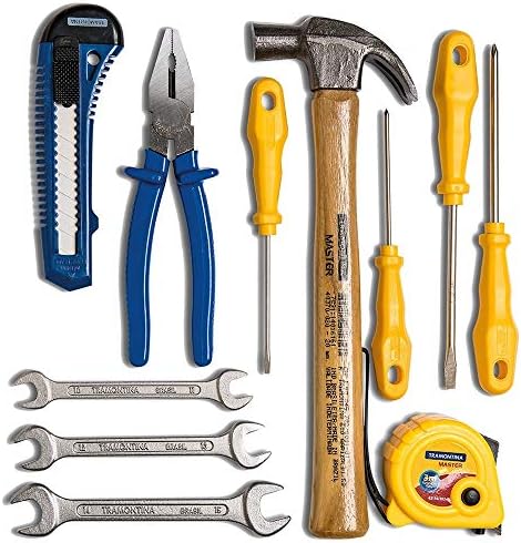 Tramontina 43409104, Kit Ferramentas 11 Peças Trena Estilete Mart...