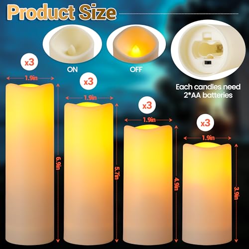 Vela impermeable para exteriores con luz LED decorativa pack de velas analógicas resistentes Da 3