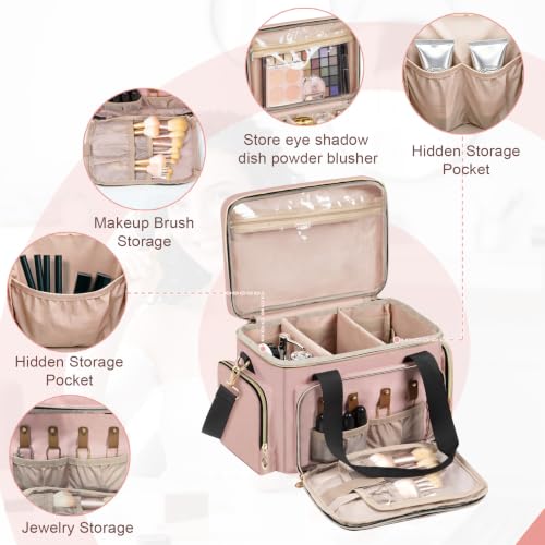 Image of GDNasist Large Makeup Bag, Portable Travel Makeup Bag Organizer