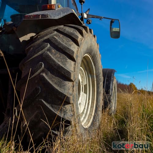 KOTARBAU® Traktor Spiegel Universal 14,5 x 23 cm PVC 2 Stück Rückspiegel Traktor LKW Spiegel Rückfahrspiegel mit Halterung Landwirtschaft