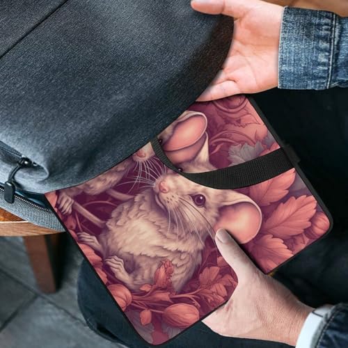 Sacoche ordinateur portable feuilles vertes housse antichoc et imperméable