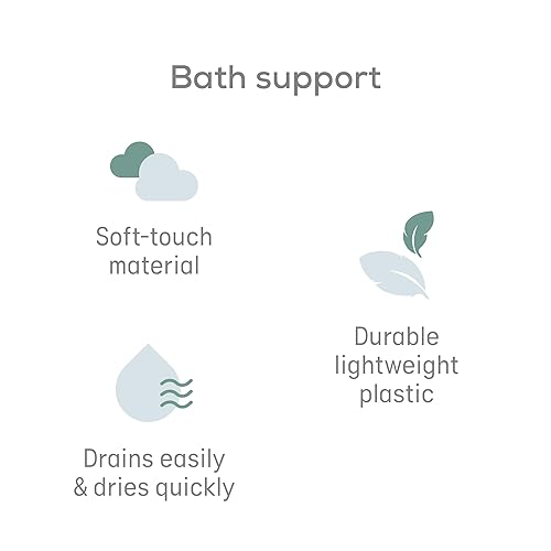 Miniatura 7 de Angelcare Baby Aqua Soft Touch - Soporte de baño y termómetro Bañera para bebé recién nacido de 0 a 6 meses Imprescindible para el registro de