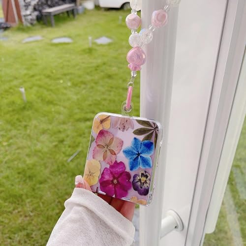 Coque antichoc Galaxy Z Flip 5 fleur résout le risque de chute