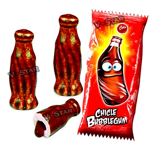 FINI Lot de 100 bouteilles de cola remplies de liquide pour bonbons et bonbons