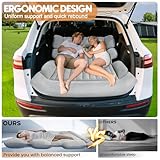 AearKing Auto Matratze, Aufblasbare Luftmatratze Auto mit 2 Kissen & Luftpumpe, SUV Luftmatratze Kofferraum, Doppelseitige Verdickte Beflockung Automatratzen Kofferraum Kombi für Reisen Camping