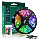 【Fácil Instalación】 La tira led RGB contiene con cinta autoadhesiva que se puede pegar en cualquier superficie seca y plana. Es firme y no se cae fácilmente. También se puede cortar según diferentes requisitos (tenga cuidado al cortar). La cable USB facilita la instalación y el uso.