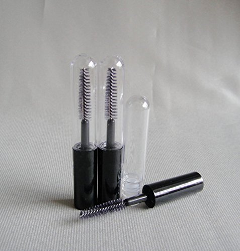 Teensery 5 Pcs 4ml Empty Clear Mascara Tube Eyelashes Wand Tube Vials Bottle Container With Plug