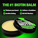 2X Thickening BIOTIN Beard Balm For Men & Mustache Wax for Beard Growth • Organic Beard Conditioner for Men & Beard Softener for Men • Beard Moisturizer for Men • Castor Oil Beard Wax for Men • USA - Image 2