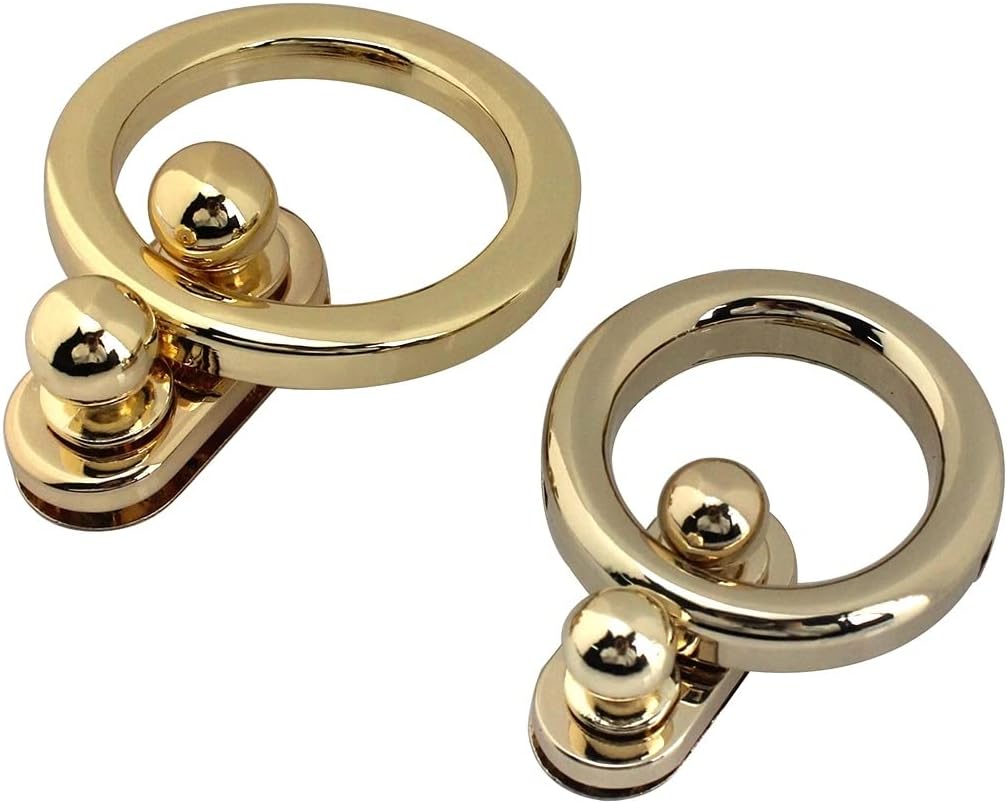 Metal Round Push Lock for DIY Handbag Bag Purse Luggage Hardware Closure Bag Accessories