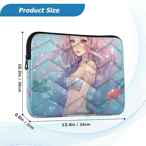 Funda para portátil de 13-14 pulgadas tipo sirena miniatura 3