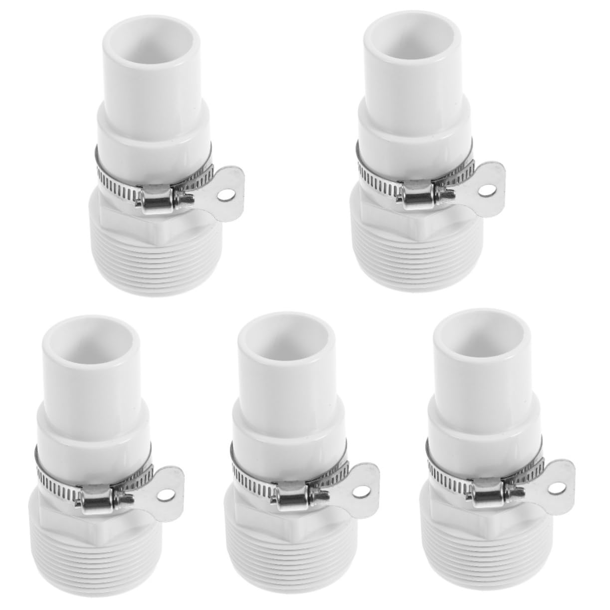 5zestawy Sztuk Adapterów Do Węży Pompowych Do Basenów Uniwersalne Złącza Filtrów Łatwa Instalacja Lekkie i Przenośne Akcesoriów Basenowych