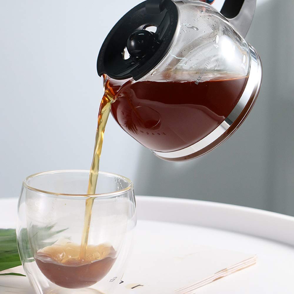 Cafetera Cafetera, Filtro De Café, Cafetera Semiautomática, Filtro Incorporado [Función Antigoteo, Hervidor De Aislamiento (750 Ml), 600 W] Compatible con Oficina, Familia,C Interesting