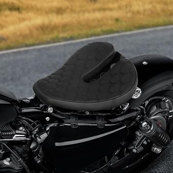 TCMT Black Solo Rider Seat w/Bracket Spring Fit For Harley Sportster 2004-06 10-2022