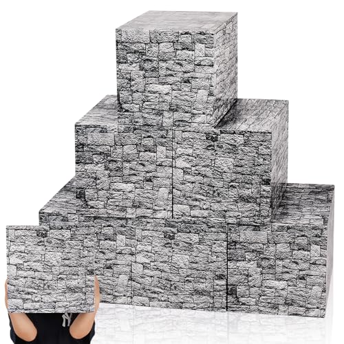 Kosiz 6 Pcs Castle Boxes Party Decorations 11.8