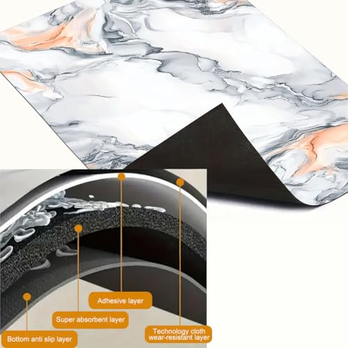 Image of HOMETITUTE Marble Stove Top Cover Diatomite 28x20 Heat Resistant Mat | Electric stove decoration