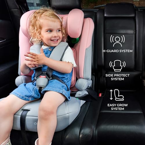 Kinderkraft I-Comfy, Car seat, for Kids, Regulations (76-150cm), Adjustible backcrest, 5-Point Safety Harness, Easy Grow System, for Child, Easy Installation, Dark Gray - Image 4