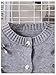 WDIRARA Girl's 2 Piece Cute Knit Fall Outfits Bow Cardigan and Pleated Knit Skirt Sets Light Grey 11Y