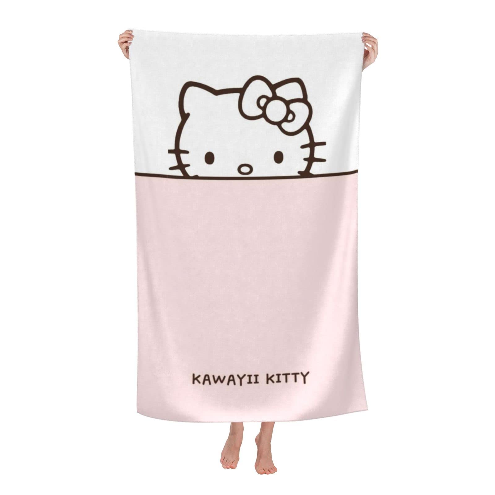 Amazon｜ハローキティ バスタオル 大判 マイクロファイバー ふわふわ