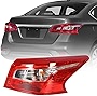 munirater LED Tail Light Assembly OE Style Replacement for 2016-2018 Nissan Sentra, Replaces Tail Light Rear Brake Lamp Outer Right Passenger Side 265503YU0A NI2805108