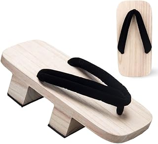 Clogs Wooden Sandals Men Flip Flops Stage Performance Japanese Wooden Slippers Shoes Heel Height 5CM