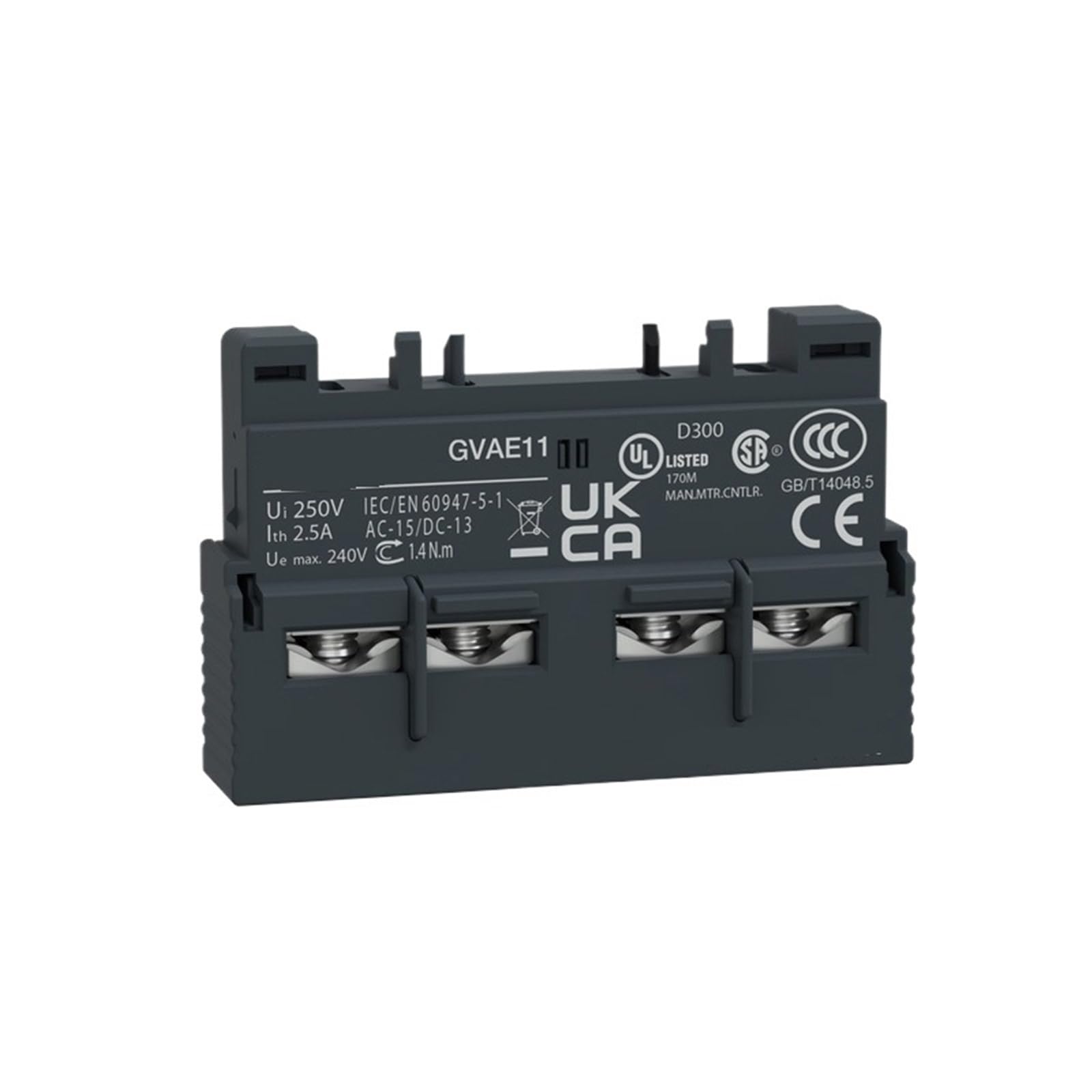Contacts auxiliaires du disjoncteur moteur GVAE11 pour coffret électrique