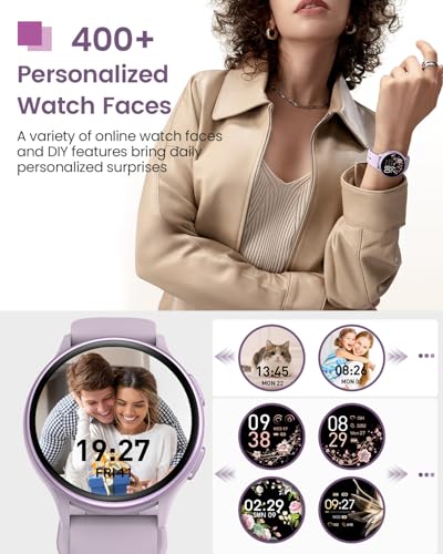 Image of Smart Watches for Women & Men (Answer /Make Calls), Waterproof Fitness Tracker Smartwatch for Android & iPhone, Fitness Smart Watch with 24 /7 Heart Rate, Sleep Monitor, 400+ Watch Face, 70+ Sport Modes