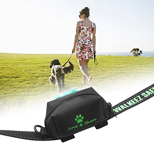 mewmewcat Pet Poop Bag Holder Leash Attachment Waste Bag Dispenser Adotar para Oxford Cloth para cãe