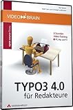 TYPO3 4.0 für Redakteure - Video-Training - Am eigenen Bildschirm lernen wie im Kurs! Mit TYPO3 Version 4.0 auf DVD.: 8 Stunden Videotraining: 8 ... (AW Videotraining Programmierung/Technik)
