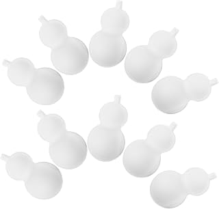 10pcs Blank Paper Gourds DIY Accessories for Kindergarten, Small Gourd Shape, Pulp Material, Suitable for Painting and Crafting, Party Decoration and Creative Art Projects