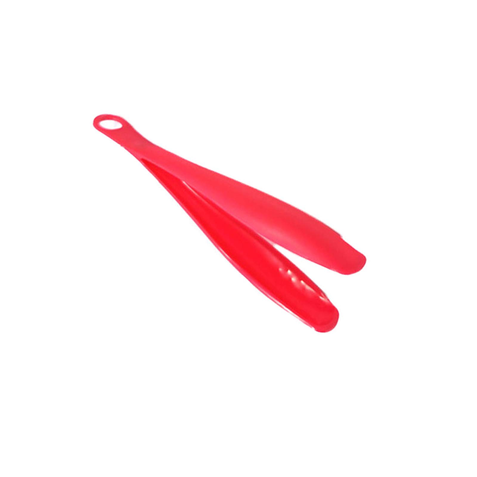 TopHomer 1PCS Kitchen Tongs, Plastic Cooking Tongs Tips Heat Resistant Food Tongs for Cooking, Baking, BBQ