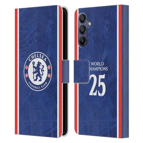 Coque Chelsea FC Samsung Galaxy A15 Maillot 2025 Étui Portefeuille en Cuir Head Case Designs
