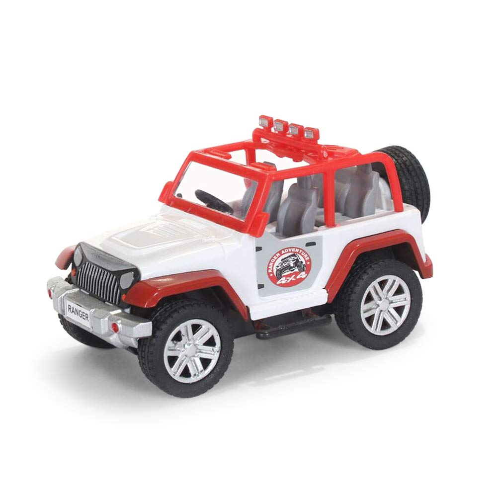 Centy Toys Plastic Pull Back Safari Car, 1 Pull Back Vehicle, Multicolour & Ranger Adventure Pull Back Car (Multicolor), Kid 3