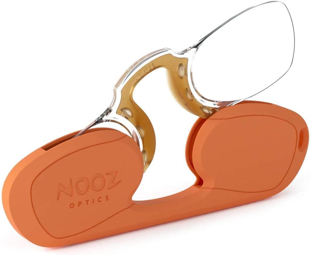 Armless Reading Glasses for Women & Men – Ultra-Lightweight 6g - Presbyopia Readers with Keychain Case - Rectangular