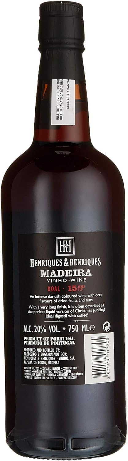 Henriques und Henriques Madeira Boal Aged 15 years 20Prozent vol süß (1 x 0.75 l)