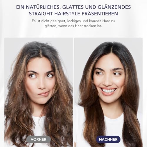 Glätteraufsätze für Dyson Airwrap mit Airflow Technologie ohne heiße Platten für sanftes Haarstyling mit weniger Schäden, passend für HS01 und HS05,Blau