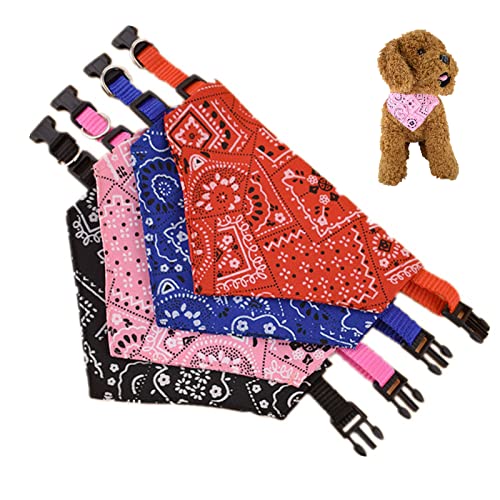 MeiyiZheng 4 Pcs Dog Bandanas