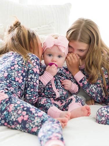 RuffleButts Moonlit Meadow Ruffle One Piece Convertible Pajamas - 6-12m3