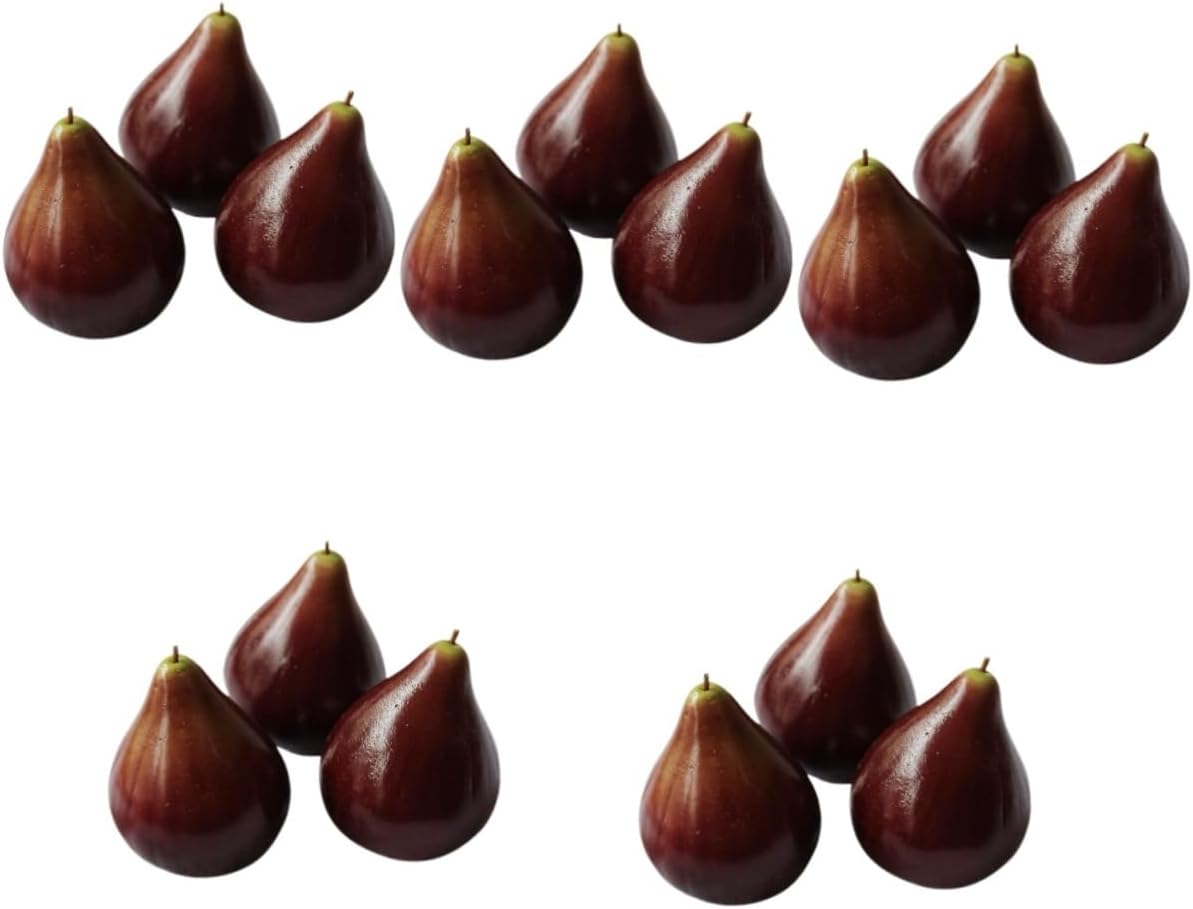 Alipis 15pcs Outdoor Artificial Fruit Faux Figs Decor Realistic Table Decor for Living Room Dining
