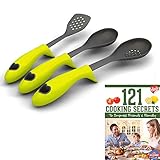3 Piece Cooking Utensil with Built-in Stand Starter Set Color: Green