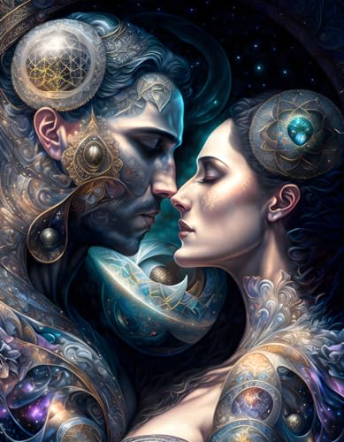 Affiches sur toile 58 x 90 cm Couverture d'art Lovers decoration murale couple