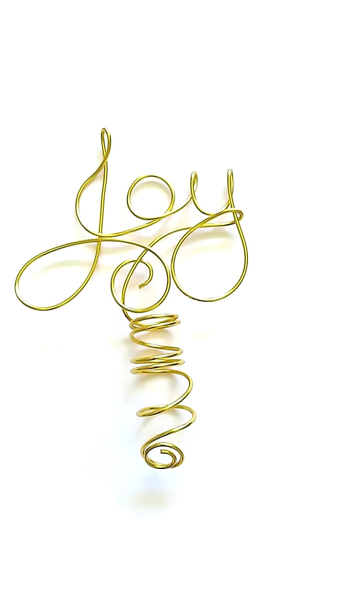 Mini Joy Wire Word Tree Topper For Small Trees