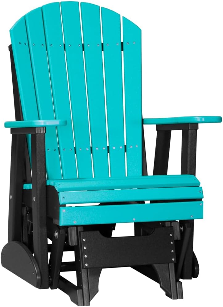 Furniture Barn USA Poly Lumber 5' Adirondack Glider, Green