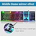 Gaming Keyboard And Mouse, Keyboard and Mouse Set USB Wired Gaming Set GTX300 And Combo Light up for Pc Computer Laptop Desktop Black