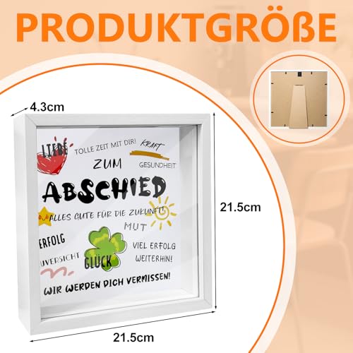 Abschiedsgeschenk Kollegen - Abschiedsgeschenk Kollegin Jobwechsel, Geschenk für Chefin und Chef, Dekorative Spardose丨Ich Wünsche Ihnen Viel Erfolg für die Zukunft