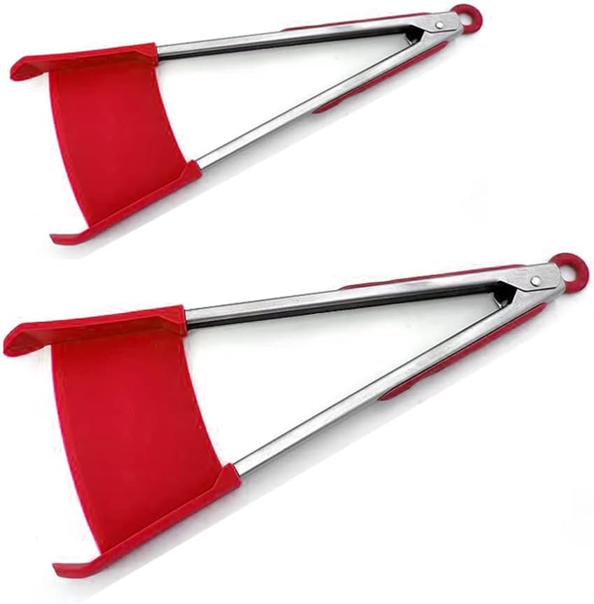 2 In 1 Kitchen Pliers Stainless Steel Food Grade Silicone